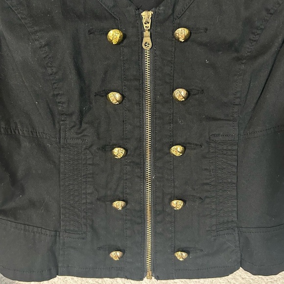 Vintage Baby Phat Black and Gold Tailored Blazer. Cropped. Y2K 90’s - Picture 2 of 10